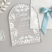 Cielito Lindo Schattige Baby shower Acryl Uitnodigingen