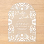 Cielito Lindo Schattige Baby shower Acryl Uitnodigingen (Voorkant)