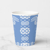 Cielito lindo stoffig blauw Mexicaans baby shower Papieren Bekers (Rechts)