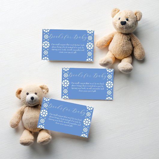 Cielito lindo stoffig blauw Mexicaans boek aanvrag Informatiekaartje