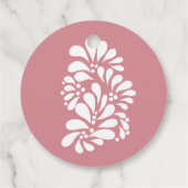 Cielito lindo stoffig roze Mexicaans baby shower Bedankjes Labels (Achterkant)