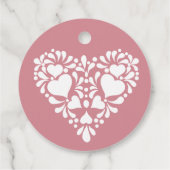 Cielito lindo stoffig roze Mexicaans baby shower Bedankjes Labels (Achterkant)