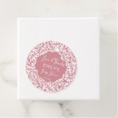 Cielito lindo stoffig roze Mexicaans baby shower Bedankjes Labels (In situ)