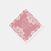 Cielito lindo stoffig roze Mexicaans baby shower Servet (Hoek)