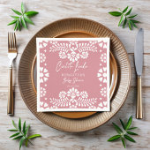 Cielito lindo stoffig roze Mexicaans baby shower Servet