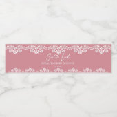 Cielito lindo stoffig roze Mexicaans baby shower Waterfles Etiket (Enkel label)