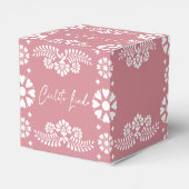 Cielito lindo stoffige roze baby shower gunsten bedankdoosjes (Achterkant)