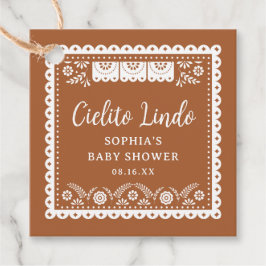 Cielito Lindo Talavera Baby shower Bedankjes Labels
