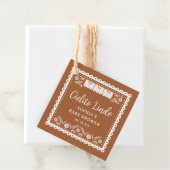 Cielito Lindo Talavera Baby shower Bedankjes Labels (In situ)