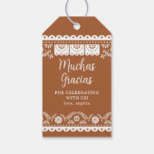 Cielito Lindo Talavera Baby shower Cadeaulabel (Achterkant)