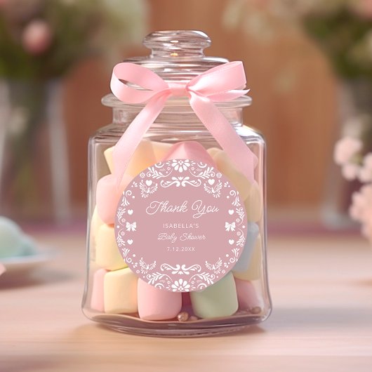 Cielito Lindo Talavera Mexicaans Baby Show Bedankt Ronde Sticker