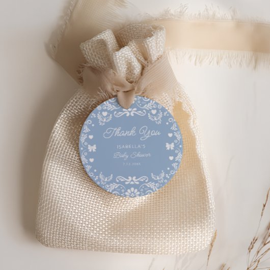 Cielito Lindo Talavera Mexicaans Baby shower Bedan Bedankjes Labels