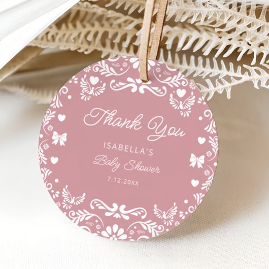 Cielito Lindo Talavera Mexicaans Baby shower Bedan Bedankjes Labels