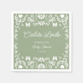 Cielito Lindo Talavera Mexicaans Baby shower Servet (Voorkant)