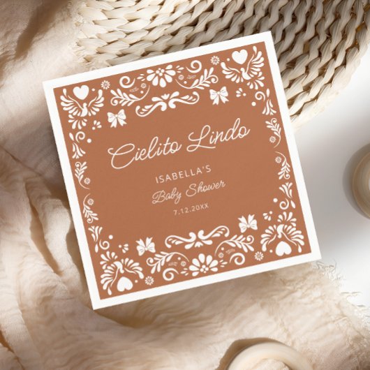 Cielito Lindo Talavera Mexicaans Baby shower Servet