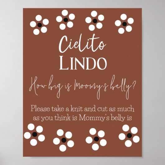 Cielito Lindo Talavera Mexicaans Baby shower spel Poster (Voorkant)