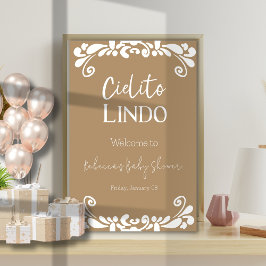 Cielito Lindo Talavera Mexicaans Baby shower Welko Poster