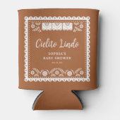 Cielito Lindo Talavera Mexicaanse Baby Shower Favo Blikjeskoeler (Voorkant)