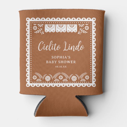 Cielito Lindo Talavera Mexicaanse Baby Shower Favo Blikjeskoeler (Voorkant)