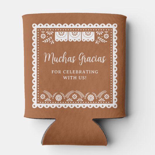 Cielito Lindo Talavera Mexicaanse Baby Shower Favo Blikjeskoeler (Achterkant)