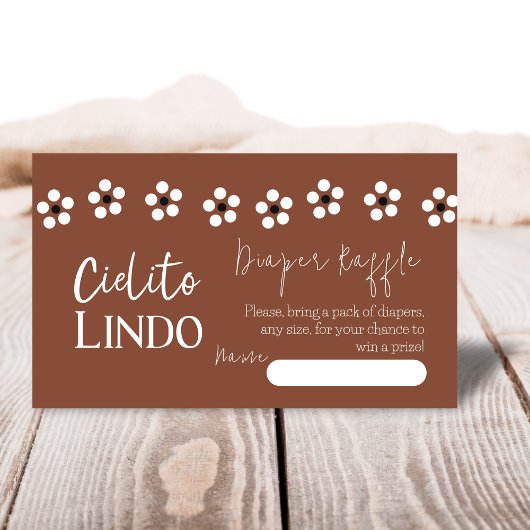 Cielito Lindo Talavera Mexicaanse Baby shower Luie Informatiekaartje