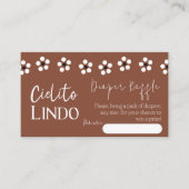 Cielito Lindo Talavera Mexicaanse Baby shower Luie Informatiekaartje (Voorkant)