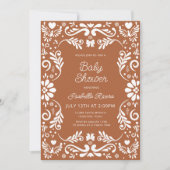 Cielito Lindo Talavera Mexican Baby Shower Invitat Kaart (Voorkant)