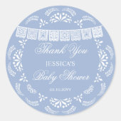 Cielito Lindo Talavera Mexican Boy Baby Shower Ronde Sticker (Voorkant)