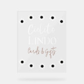 Cielito Lindo Talavera Mexican Fiesta Baby shower Acryl Bord (Voorkant)