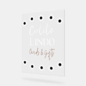 Cielito Lindo Talavera Mexican Fiesta Baby shower Acryl Bord (Hoek)