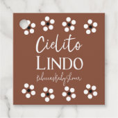 Cielito Lindo Talavera Mexican Fiesta Baby shower Bedankjes Labels (Voorkant)