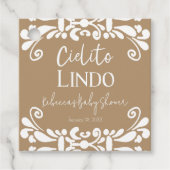 Cielito Lindo Talavera Mexican Fiesta Baby shower Bedankjes Labels (Voorkant)