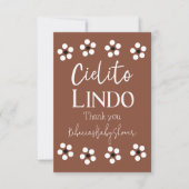 Cielito Lindo Talavera Mexican Fiesta Baby shower Bedankkaart (Voorkant)