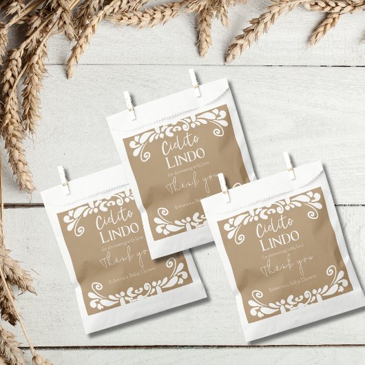 Cielito Lindo Talavera Mexican Fiesta Baby shower Bedankzakje