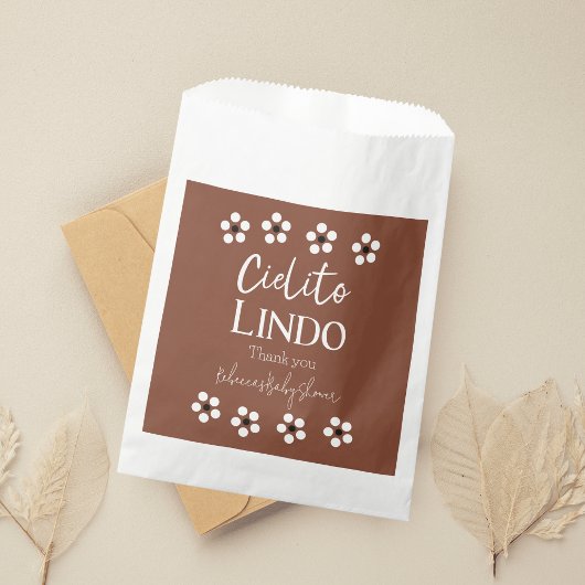 Cielito Lindo Talavera Mexican Fiesta Baby shower Bedankzakje