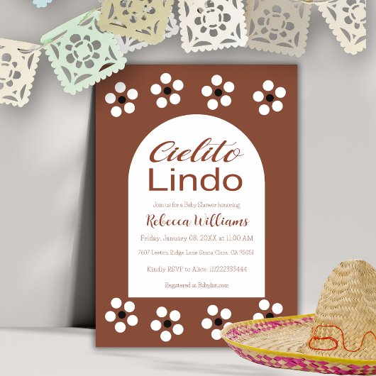 Cielito Lindo Talavera Mexican Fiesta Baby shower Kaart