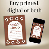 Cielito Lindo Talavera Mexican Fiesta Baby shower Kaart