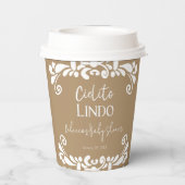 Cielito Lindo Talavera Mexican Fiesta Baby shower Papieren Bekers (Achterkant)