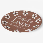 Cielito Lindo Talavera Mexican Fiesta Baby shower Papieren Bordje (Gekanteld)