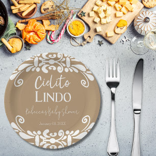 Cielito Lindo Talavera Mexican Fiesta Baby shower Papieren Bordje