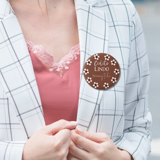 Cielito Lindo Talavera Mexican Fiesta Baby shower Ronde Button 3,2 Cm