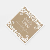 Cielito Lindo Talavera Mexican Fiesta Baby shower Servet (Hoek)