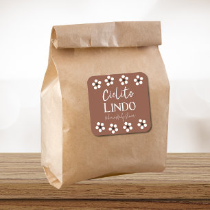 Cielito Lindo Talavera Mexican Fiesta Baby shower Vierkante Sticker