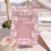 Cielito Lindo Talavera Mexican Girl Baby shower Kaart