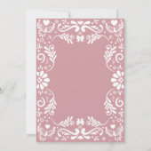 Cielito Lindo Talavera Mexican Girl Baby shower Kaart (Achterkant)