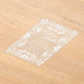 Cielito Lindo Talavera Schattige Baby shower Acryl Uitnodigingen (Laagn)