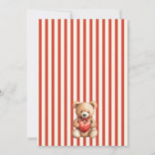 Cielito Lindo teddy heart baby shower Kaart (Achterkant)