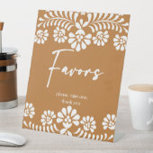 Cielito lindo terracotta baby shower geeft de voor reclamebord met voetstuk (Insitu)