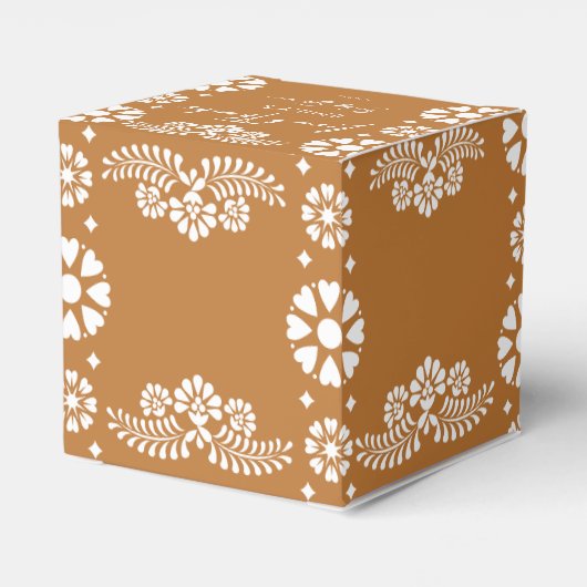 Cielito lindo terracotta baby shower gunsten bedankdoosjes (Achterkant)