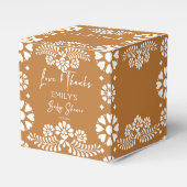 Cielito lindo terracotta baby shower gunsten bedankdoosjes (Voorkant Zijde)